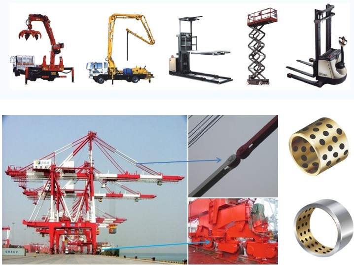 自潤(rùn)滑軸承用在物流、港口機(jī)械